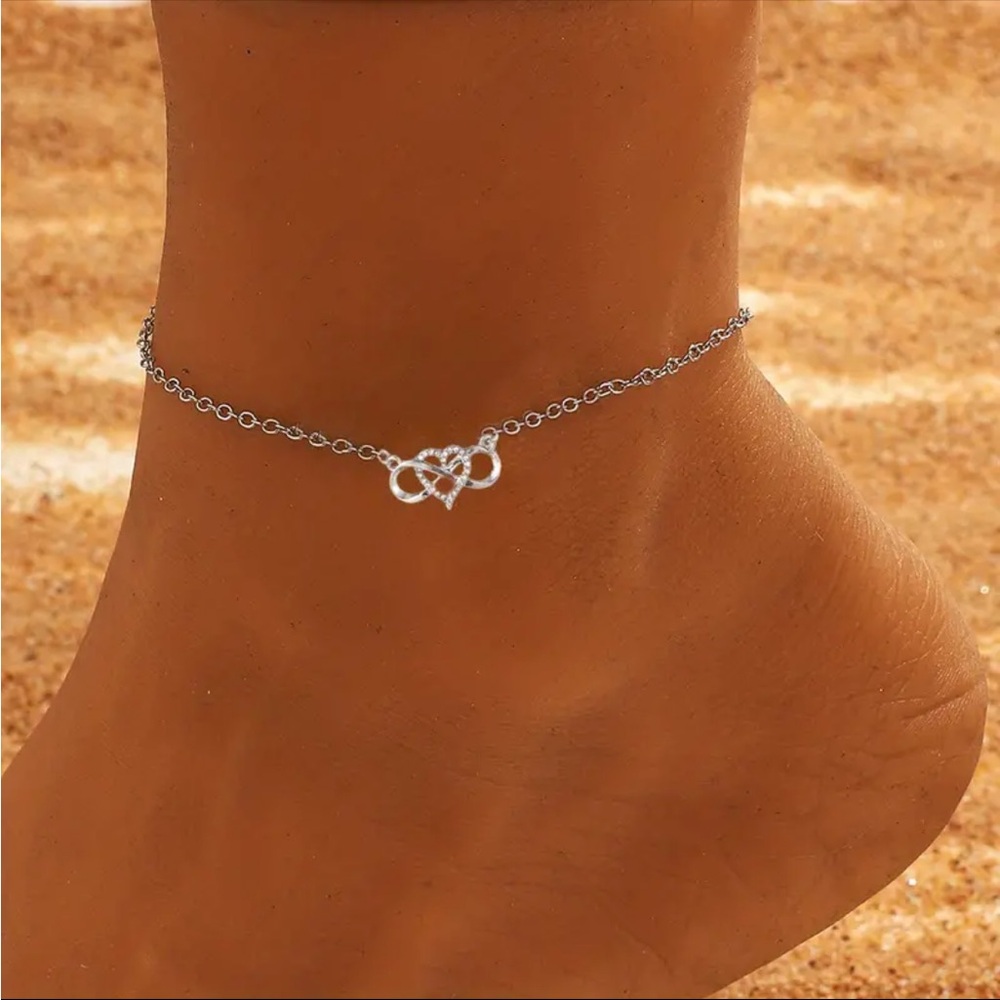Heart Infinity Anklet